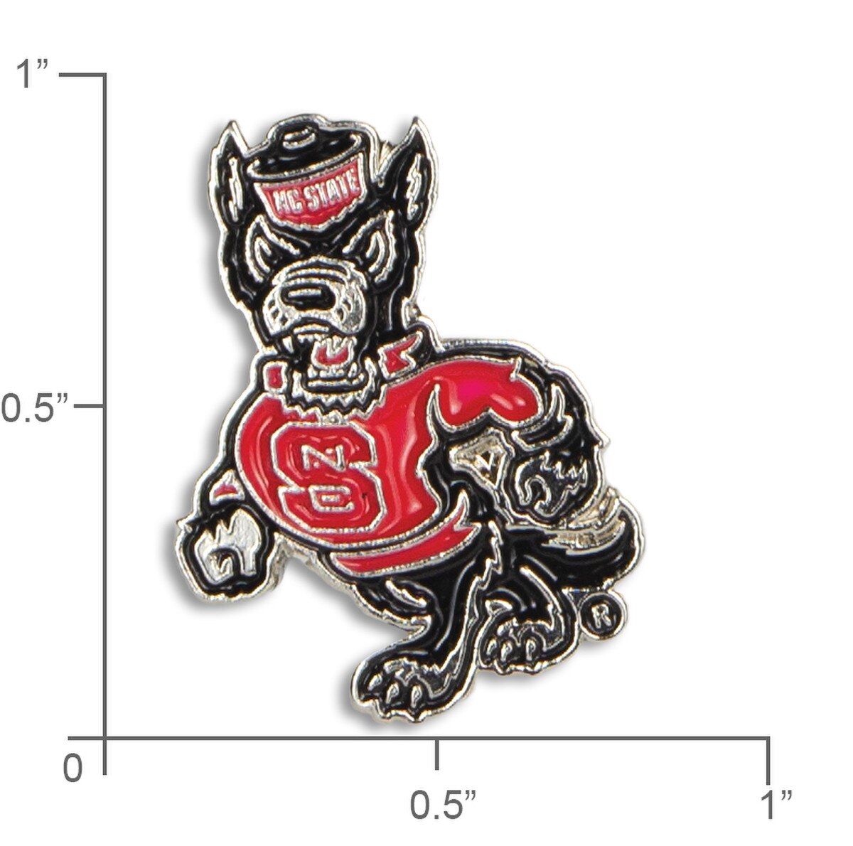 Strutting Wolf Lapel Pin